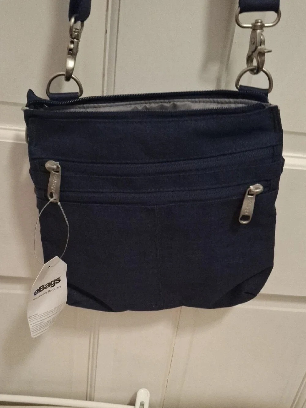 Navy Crossbody Bag - Lightweight Organizer Travel